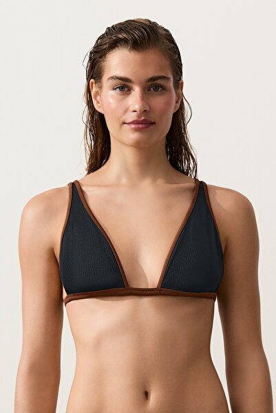Oysho Kontrast örgülü halter bikini