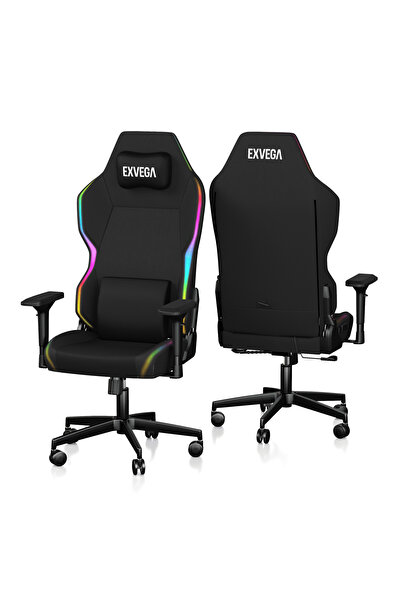 EXVEGA Lunar Active Kumaş RGB Oyuncu Koltuğu Siyah