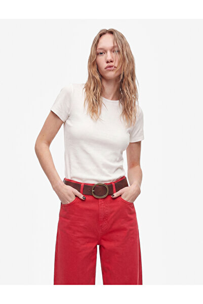 Koton Normal Bel Rahat Kalıp Kesik Paça Jean Pantolon - Culoette Jean