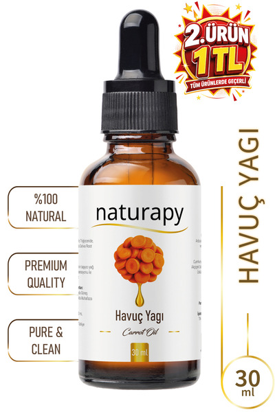 NATURAPY Carrot Oil Maceration |   Extraction Oil 30 ml Glass Bottle with Dro...