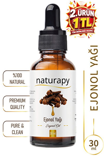 NATURAPY Ejonol Yağı (Eugenol Oil) Uçucu Yağ 30 ml Damlalıklı Cam Şişe