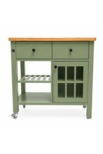Dipole Furniture MATE MAT LAKE RESEDA YEŞİL RAL-6011 MUTFAK SERVANT MOBİLYASI