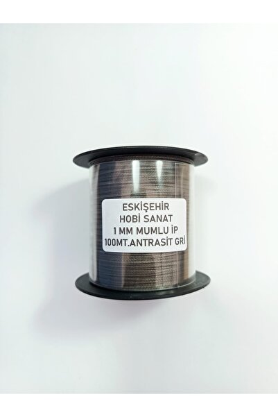 Eskişehir hobi sanat Gri antracit 1,0 mm 100 metri fir cerat fir de cusut din...