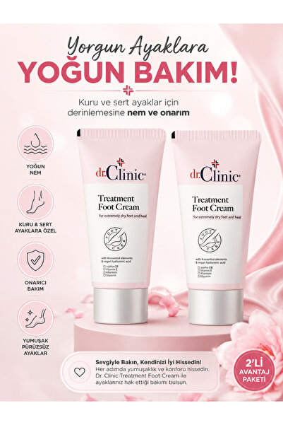 Dr. Clinic Heel Crack Care Cream 2-Piece Set 50 ml