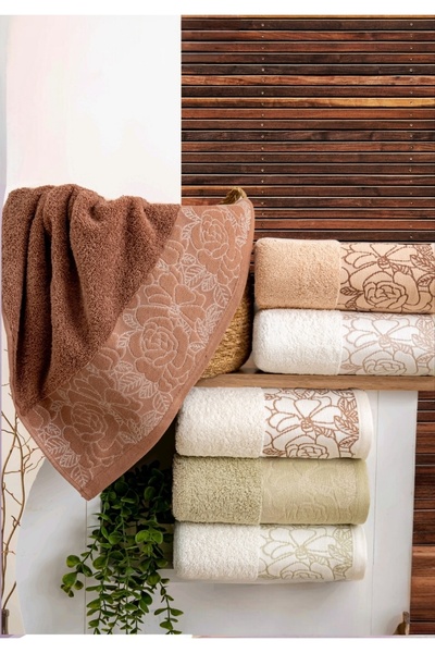 Nurpak Gülizar bumbac 100% 6 bucăți 50x90 cm Prosop pentru mâini și față