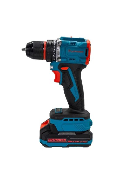 JİMATSU Catpower 1010 Komursuz Akulu Vidalama Li ion SET 10 MM 20V 2 0 Ah Aku...