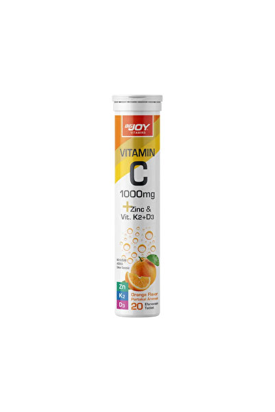 Bigjoy Vitamins فيتامين سي برتقال 1000 ملغ + زنك + فيتامينات كيه 2 ودي 3 20 ق...