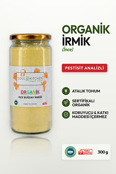 Soul Kitchen Organik Ürünler Organik İrmik Bebek Beslenmesine Uygun Katkısız ...