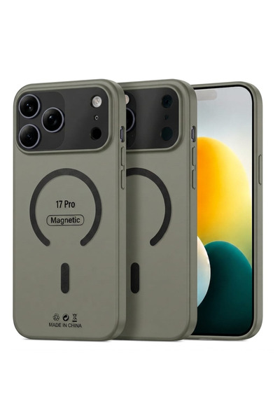 Apple Husă iPhone 17 PRO Semi-Transparentă Premium, Neagră, Compatibilă MagSa...