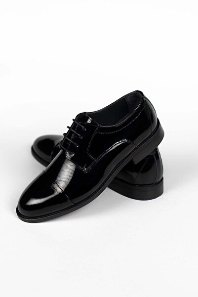 terzi ayhan Classic black patent leather shoes