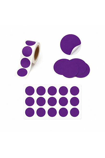 repro design Autocolant cu puncte adezive de 2 cm de culoare violet 25 buc