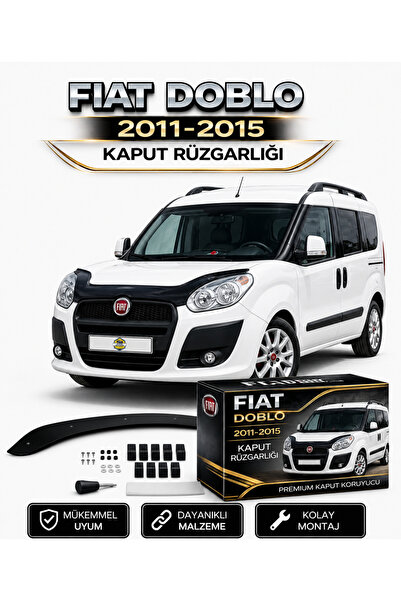 KAPOTO Fiat Doblo 2011-2015 Kaput Rüzgarlığı Koruyucu Ön Kaput Koruma ve Rüzg...
