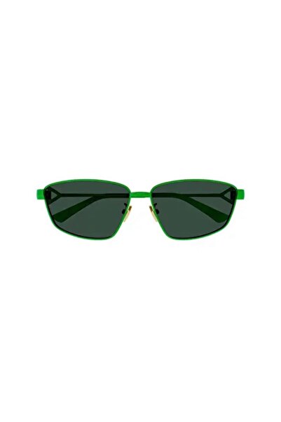 Bottega Veneta BV1185S00461 Unisex Güneş Gözlüğü Yeşil Metal Çerçeve Füme Len...