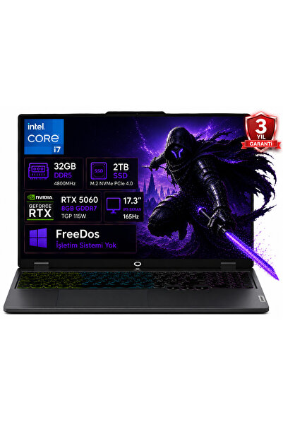 LENOVO LOQ 17IRX10 83JH00CNTR-03 i7-13650HX 32GB DDR5 2TB SSD RTX5060 8GB TGP...