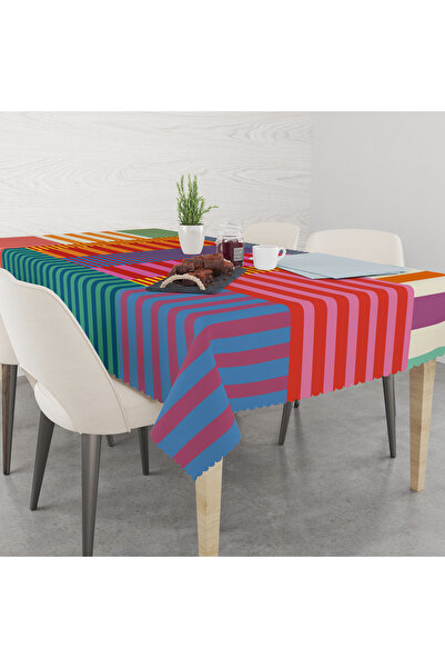 yok yok evim eve dair her şey The Energy of Colors Patterned Linen Effect Dec...