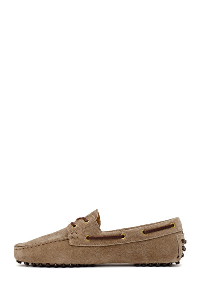 Derimod Kadın Vizon Süet Deri Loafer 26PFD290910