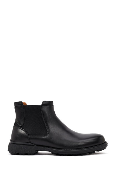 Derimod Men's Black Leather Chelsea Boots 25Wfd694018