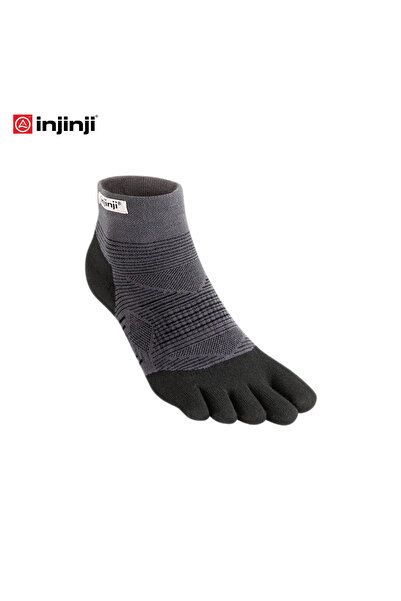 injinji RUN ORIGINAL WEIGHT MINI CREW COOLMAX - رمادي - S