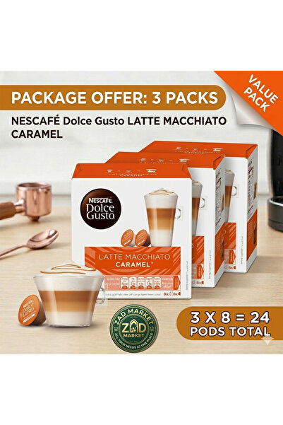 NESCAFÉ DOLCE GUSTO عرض توفير نسكافيه دولتشي غوستو لاتيه ماكياتو بالكراميل (...