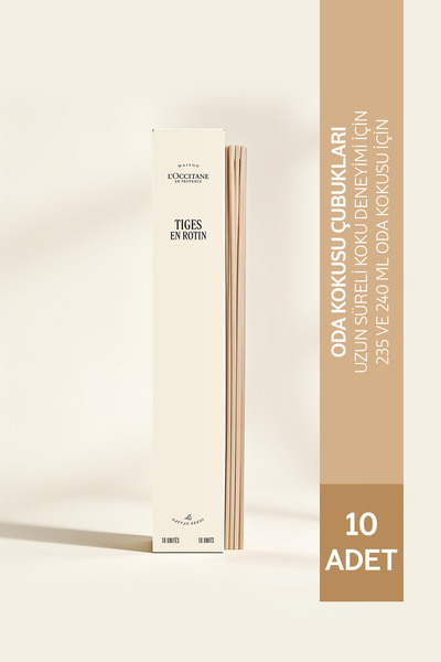 L'Occitane Oda Kokusu Çubukları, 235 ve 240 ml Oda Kokusu için, 10 adet