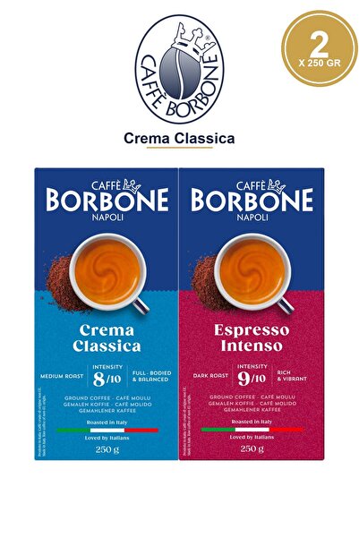 Caffe Borbone -كريما كلاسيكا-إسبريسو إنتينسو-قهوة مفلترة 250 جرام ×2