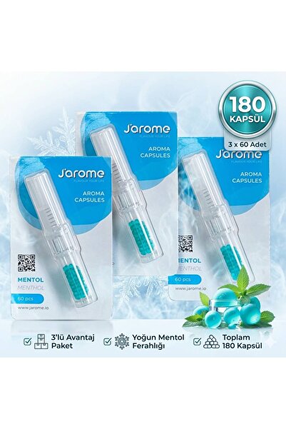 Jarome 3 ADET - Jarome Mentol Topu  SWITCH Aroma Kapsülleri - FRANSIZ