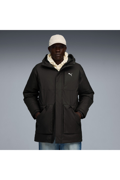 Puma Protective Hooded Down Erkek Siyah Mont
