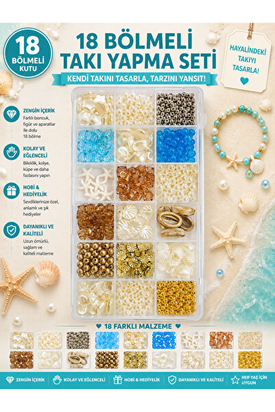 By MO Accessories Letnja sezona Set za izradu nakita od bisera, morske zvezde...