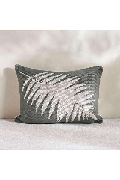 PAN HOME Patio Fern Indoor / Outdoor Filled Cushion 35x50cm- Seafoam