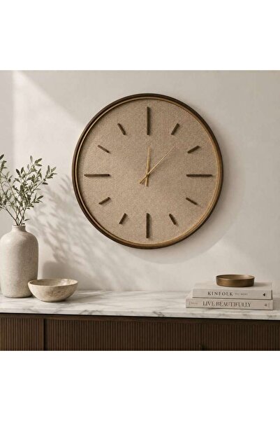 PAN HOME Evara Wall Clock Dia 90.5cm - Antique Gold