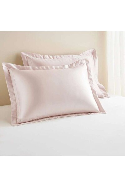 PAN HOME Luxe Cotton Tencel 2-piece Oxford Pillow Case Set 50x75+5cm - Rose