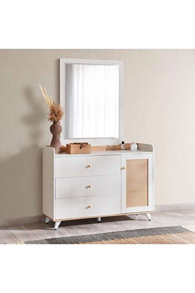 PAN HOME Fusion Dresser With Mirror White