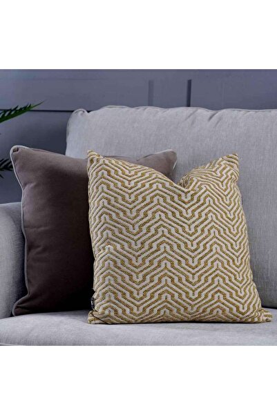 PAN HOME وسادة زوبين محشوة بالشينيل 45×45 سم - بيج