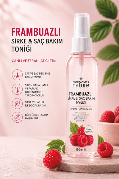 Huncalife Nature Frambuazlı Sirkeli Saç Bakım Toniği 150 ml.