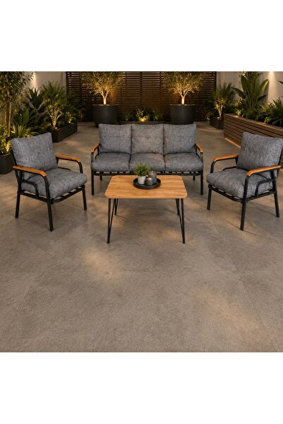 BM DESİNG BAHÇE VE BALKON MOBİLYASI 3+1+1+SEHPA