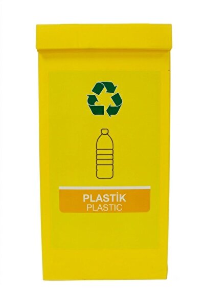 Geri Dönüşüm Kutusu - Sıfır Artık Kutusu Sarı (plastik)