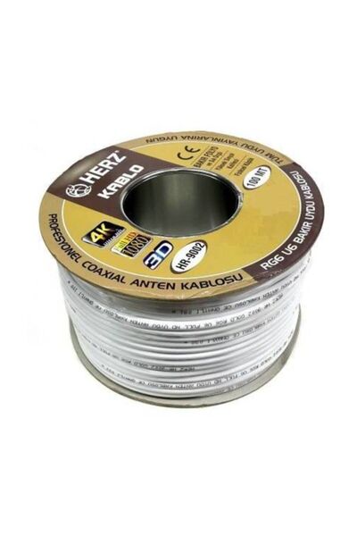 Herz NCPLİNE -rg6 U6 Uydu Anten Kablo 100 Metre 48 Tel (HERZ)