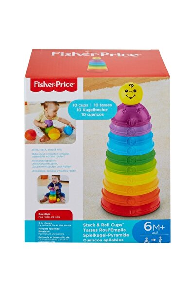 FISHER PRICE Fisher-price Numaralı Kaplar, Iç Içe Geçebilir 10 Renkli Kap, 5 ...