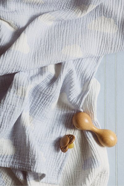 H&M Desenli Muslin Bebek Battaniyesi