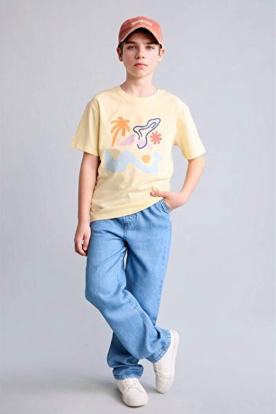 DeFacto Pantaloni din denim cu croială largă pentru băieți H5579A826SM
