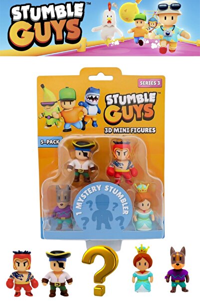 TOYFEST مجموعة مجسمات مصغرة من ستامبل جايز مكونة من 5 قطع سلسلة 3 - 5 سم - مو...