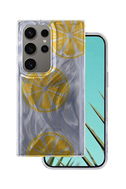 Samsung Husă protectie de vară Ultra Trendy pentru Galaxy S25 Ultra, model lemon