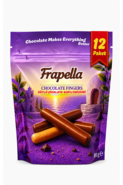 Frapella Sütlü Çikolata Kaplı Grisini 80 Gr. x 12 Adet