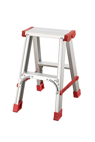 Lawazim 2 Step Aluminum Ladder Foldable Anti-Slip Step Stool for Home & Office