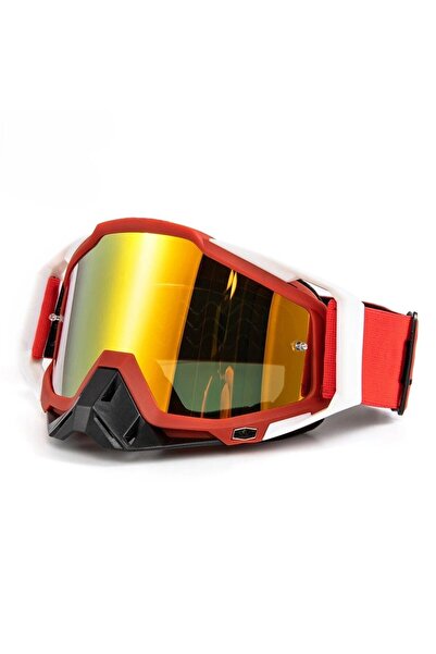 ebakbak Motosiklet Motocross Gözlük Polikarbonat Lens Profesyonel Mx Atv Endu...