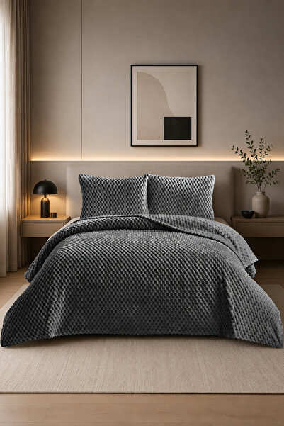 Vannes Home Set cuvertură de pat și 2 fețe de pernă Laura Rabbit Feather 180x...