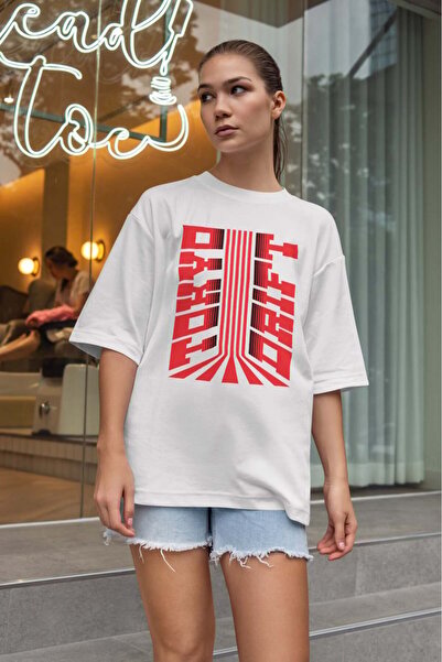 buzagi tasarım ürünleri تي شيرت أبيض للجنسين من Urban Oversize Mold