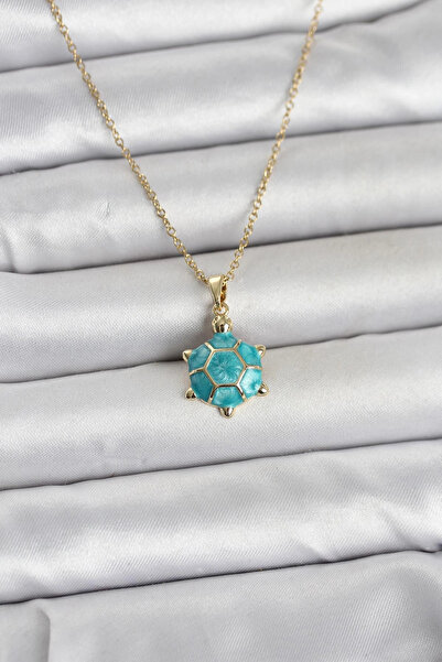 Skygo 316L Steel Chain Gold Color Turtle Model Women's Necklace
