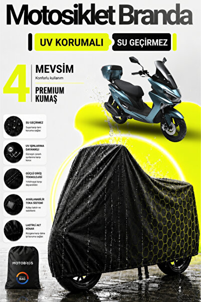 Motobros غطاء محرك الدراجة النارية من القماش المشمع Kuba Novax 50 متوافق مع غ...