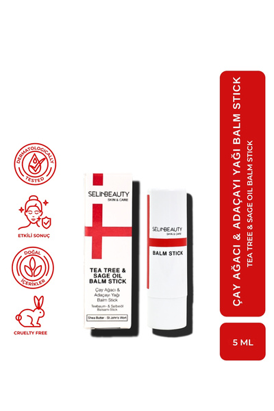 SELİNBEAUTY Skin&Care Tea Tree & Sage Oil Lip Balm